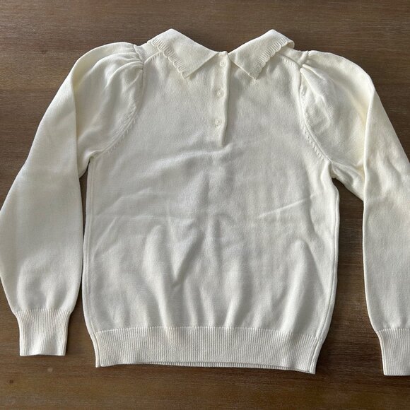 NWT Janie and Jack Girls Fox Collared Sweater, Size 10 - Picture 8 of 8